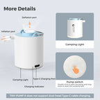 Portable Electric Air Pump – Rechargeable Camping Inflator for Air Mattresses