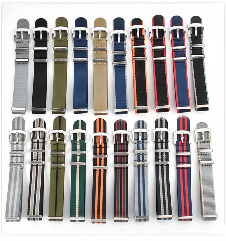 Nylon Watch Strap – 20mm 22mm Sport Band for Omega Seiko Rolex