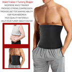 Mens Sauna Waist Trainer – Adjustable Abdomen Shaper for Fitness Slimming