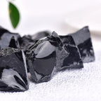 Raw Black Obsidian Crystal – Natural Reiki Stone for Energy Healing