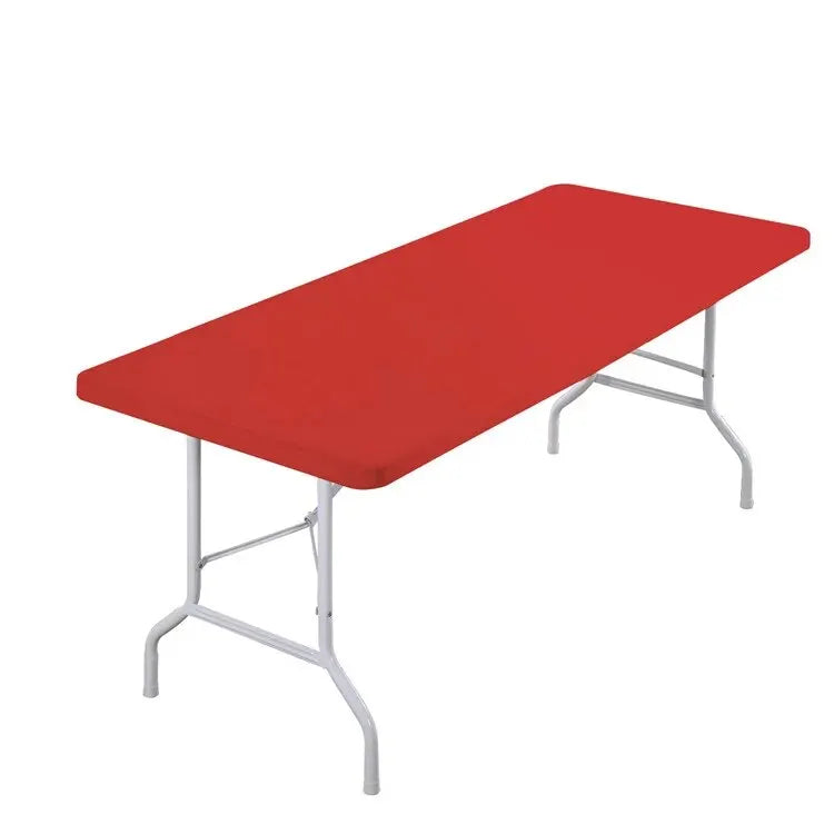 Fitted Rectangular Tablecloth – Washable Fabric for Outdoor Parties and Camping