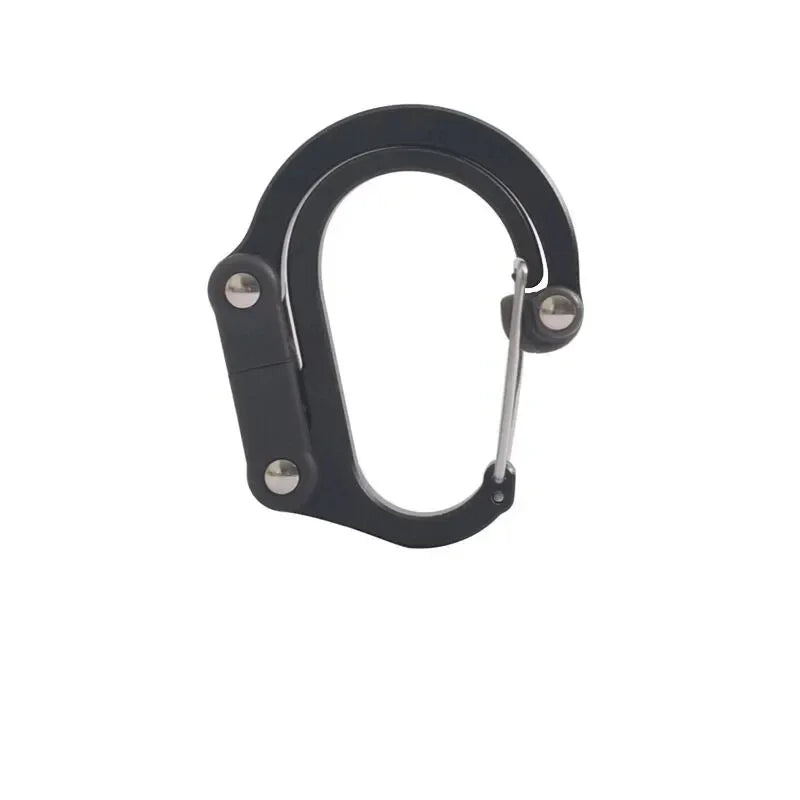 Rotating Hybrid Gear Clip – Heavy Duty Carabiner for Camping and Hiking