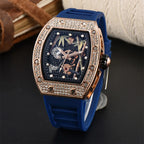 Bamboo Hollow Dial Quartz Watch – Fashionable Wooden Wristwatch for Men