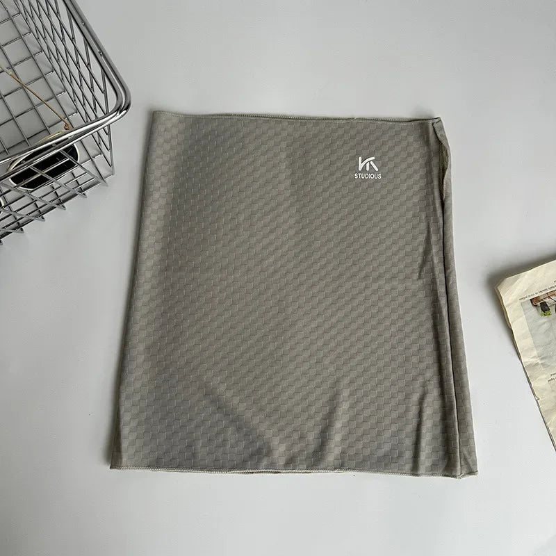 Ice Silk Sun Protection Scarf – Breathable Face Veil for Cycling and Travel