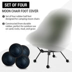 Rubber Moon Chair Feet Covers – Anti-Slip Stabilizing Pads for Outdoor Camping
