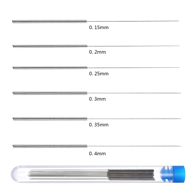 3D Printer Nozzle Cleaning Needles – Stainless Steel Kit for Hot Ends