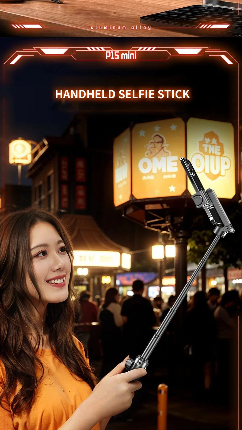Portable Bluetooth Selfie Stick – Telescopic Tripod for Travel Photography