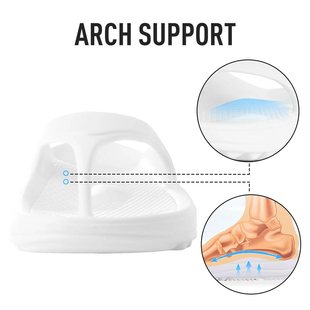Soft EVA Arch Support Flip-flops – Men's Casual Beach Recovery Sandals