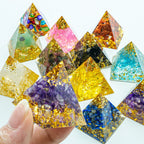 Amethyst Crystal Pyramid – Reiki Energy Generator for Chakra Meditation