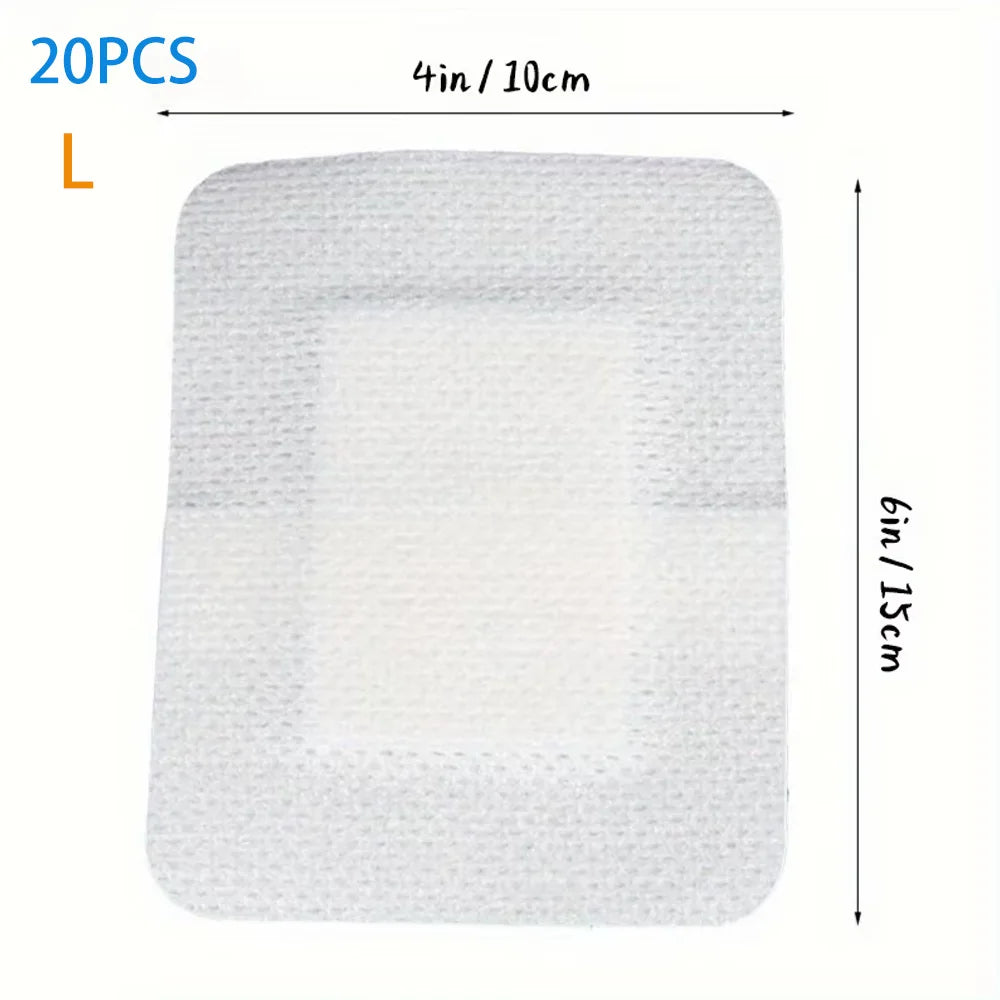 Large Hypoallergenic Non-Woven Adhesive Bandages – Medical Wound Dressings for First Aid