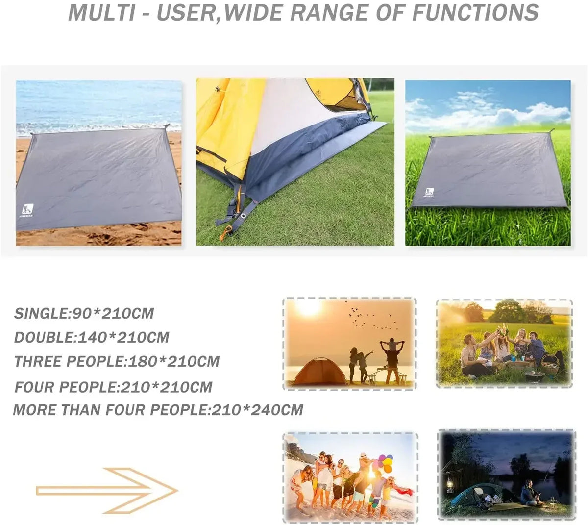 Waterproof Oxford Camping Mat – Portable Picnic Floor Sheet for Outdoor Hiking