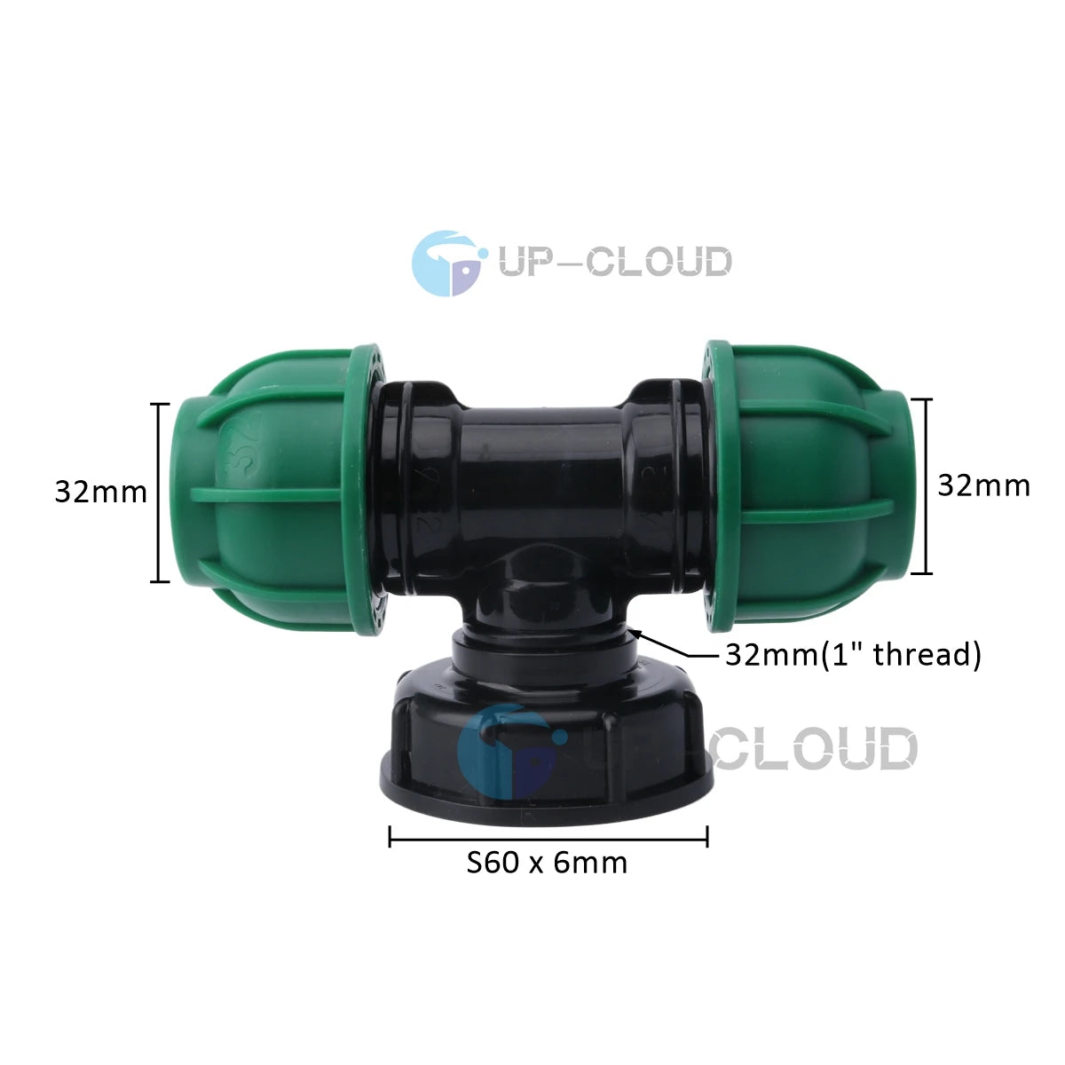IBC Tank Adapter – S60 to PE Pipe Fitting for Garden Irrigation Systems