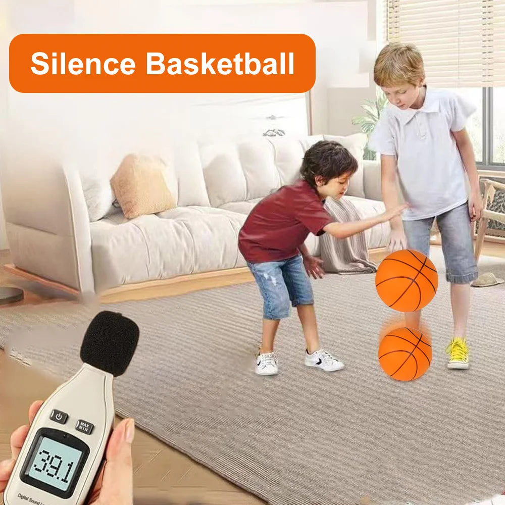 Silent Foam Basketball – Mute Indoor Training Ball for Kids Birthday Gift