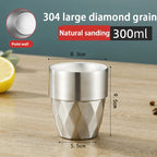 Stainless Steel Diamond Hammer Cup – Insulated Outdoor Camping Drinkware
