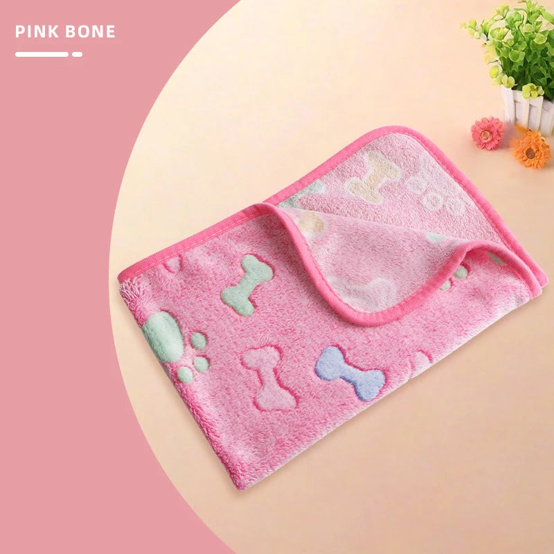 Pet Blanket – Coral Velvet Soft All-Season Pad for Dogs and Cats