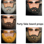 Handmade Mustache and Beard Set – Realistic Costume Props for Halloween Cosplay