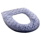 Plush Toilet Seat Cover – Soft Warm O-Shaped Cushion for Winter Bathroom
