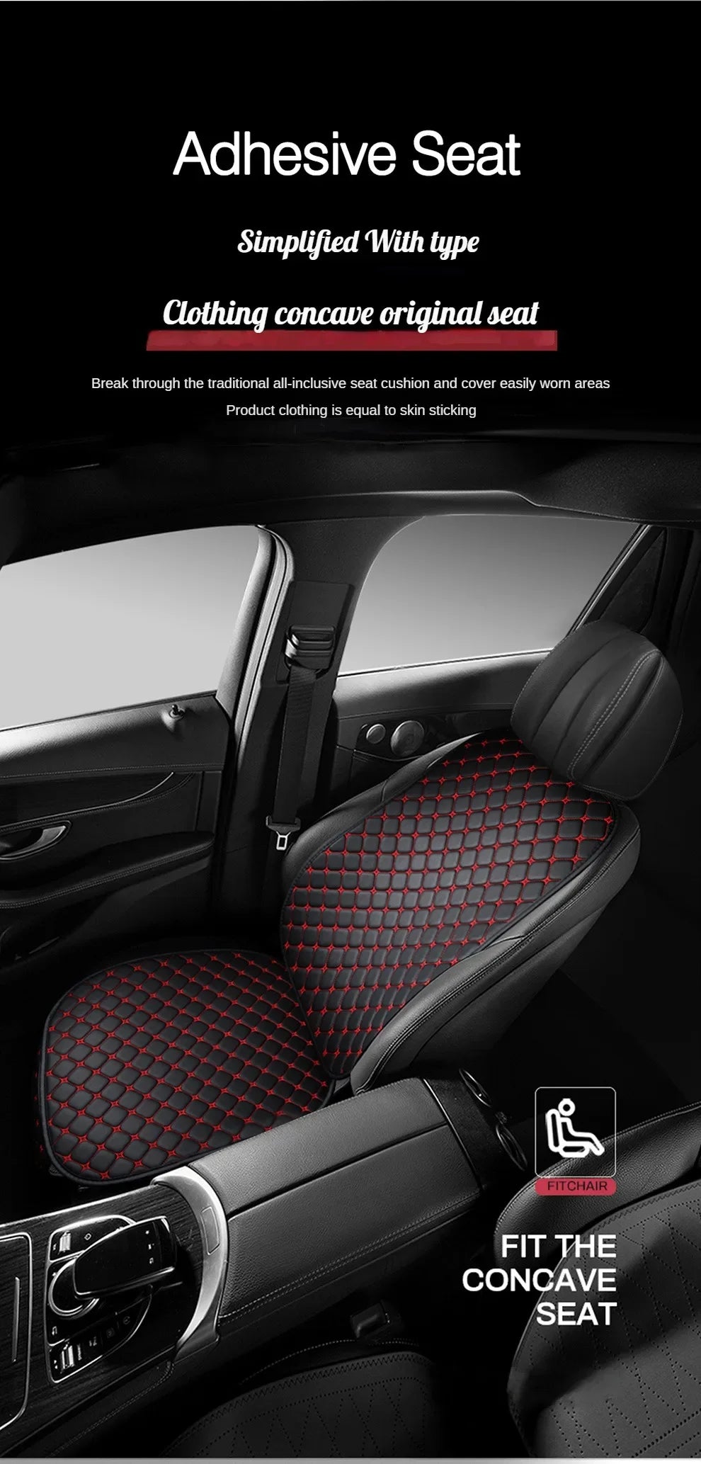 Universal PU Leather Car Seat Cover – Minimalist Soft Cushion for Auto Interior