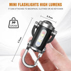 Rechargeable COB Keychain Flashlight – Portable Pocket Light for Camping