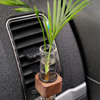 Mini Glass Plant Terrarium – Hanging Hydroponic Bottle for Car Interior Decor