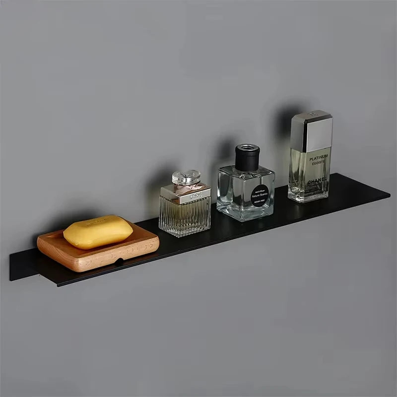 Aluminum Floating Wall Shelves – Modern Metal Storage for Home Decor