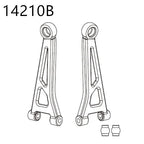 RC Car Spare Parts – Differential Shock and Tire Set for 1/14 Scale Models