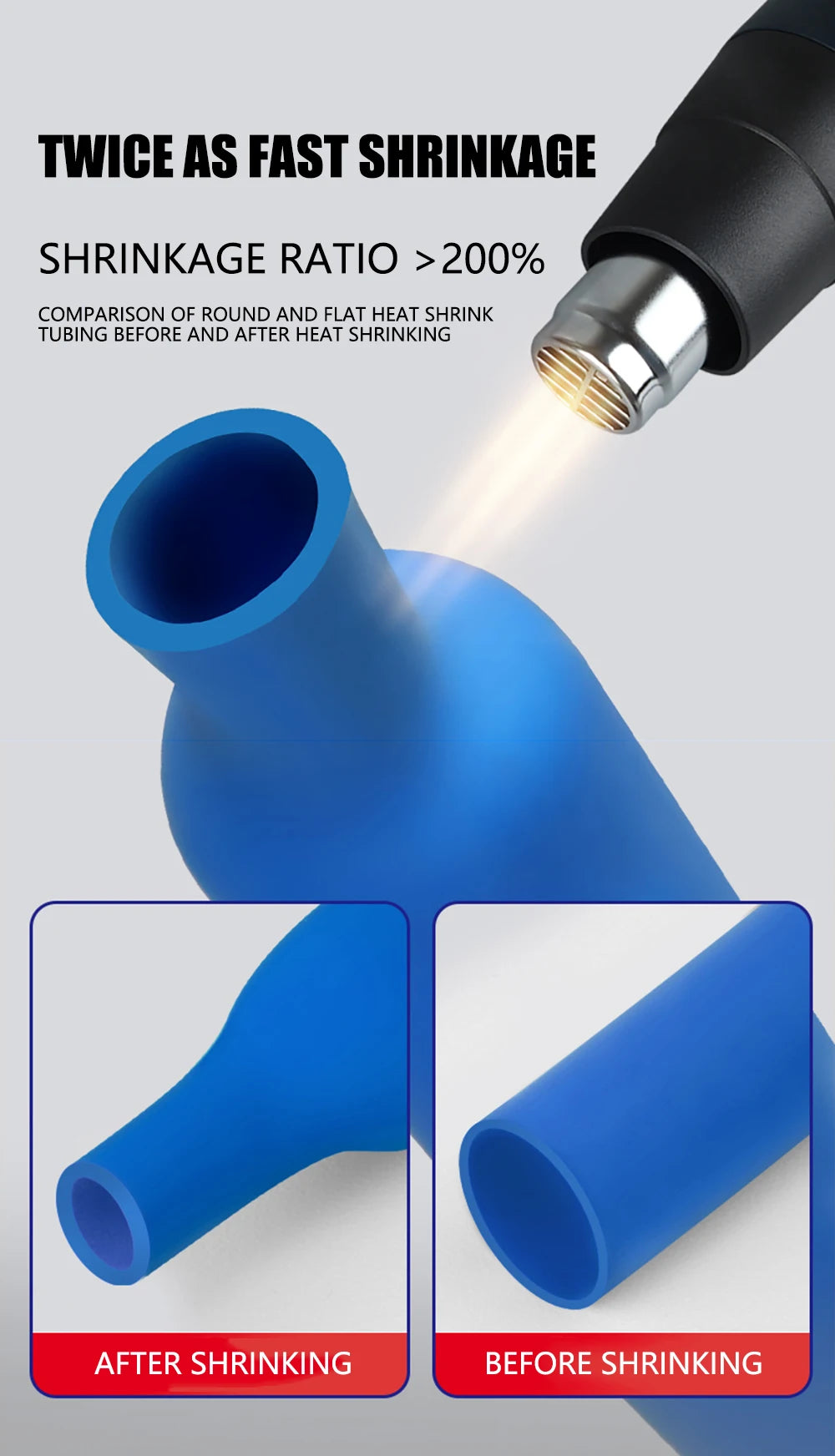 Heat Shrink Tubing Kit – Waterproof Electric Wire Insulation for Cable Repair