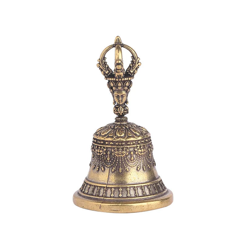 Antique Bronze Bell Pendant – Small Copper Craft for Jewelry Decoration