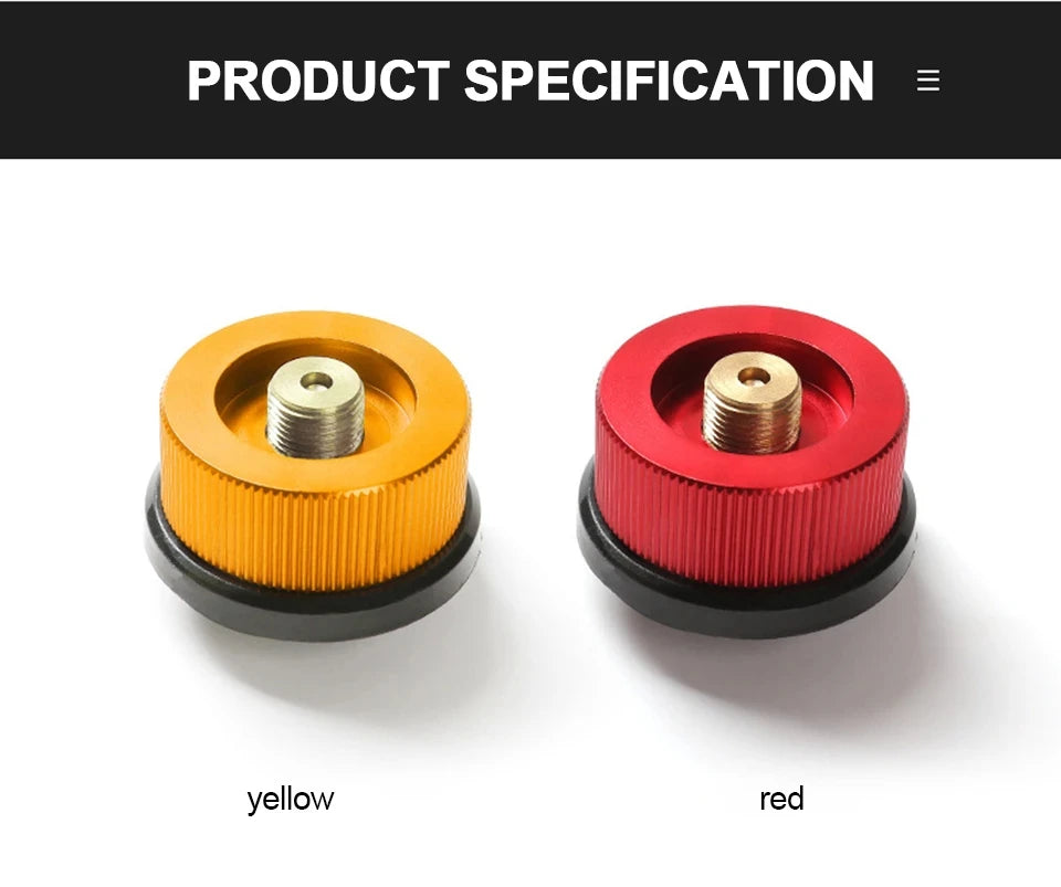 Camping Stove Adapter – Gas Cylinder Valve Converter for Outdoor Cooking