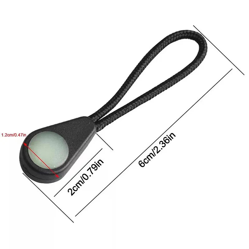 Luminous Zipper Pulls – Glow in the Dark Accessories for Outdoor Camping Gear