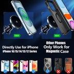 Magnetic Wireless Car Charger – 15W Air Vent Mount for iPhone 16 15 14 13 12