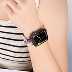 Braided Nylon Loop Watch Band – Magnetic Adjustable Bracelet for Apple iWatch
