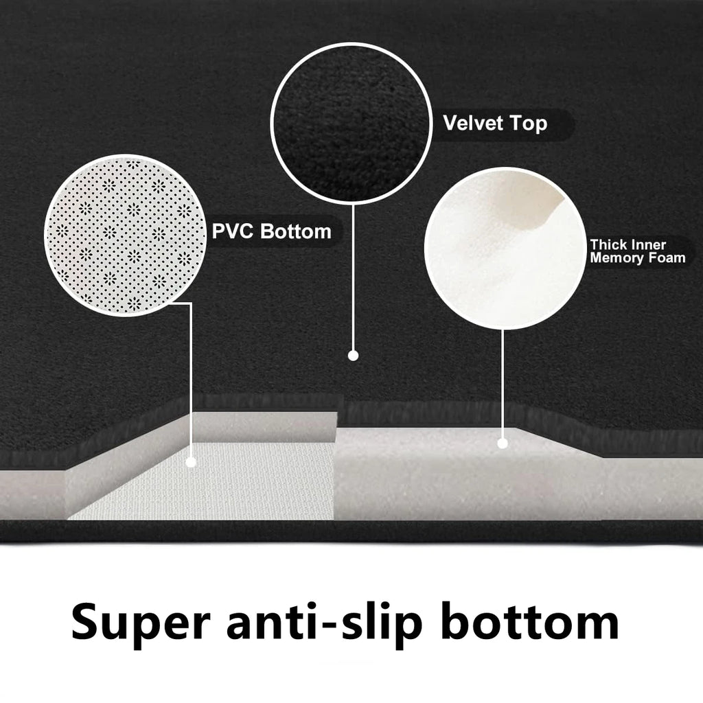 Cobblestone Bath Mat – Non-Slip Absorbent Floor Rug for Bathroom Decor