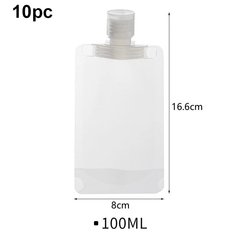 Refillable Travel Pouches – Leakproof Cosmetic Bags for Toiletries and Liquids