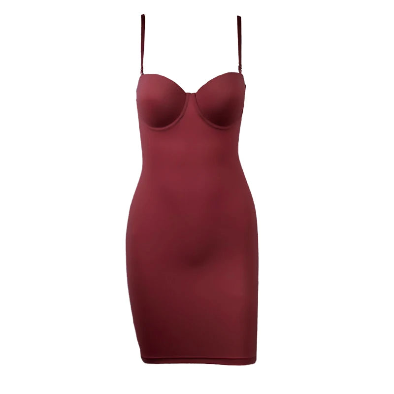 Full Length Shapewear Slip – Nude Body Shaper for Under Dresses