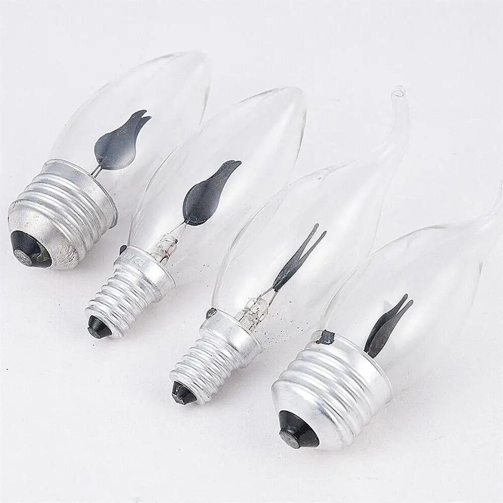 LED Flame Effect Candle Bulb – Vintage Edison Fire Lamp for Home Decor