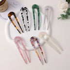 U-Shaped Hair Clip – Korean Style Acetate Accessory for Lazy Hairstyles