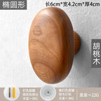 Natural Wooden Wall Hooks – Minimalist Coat and Hat Hanger for Entryway