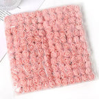 Mini Foam Artificial Rose Heads – 2cm Craft Flowers for Wedding Decorations