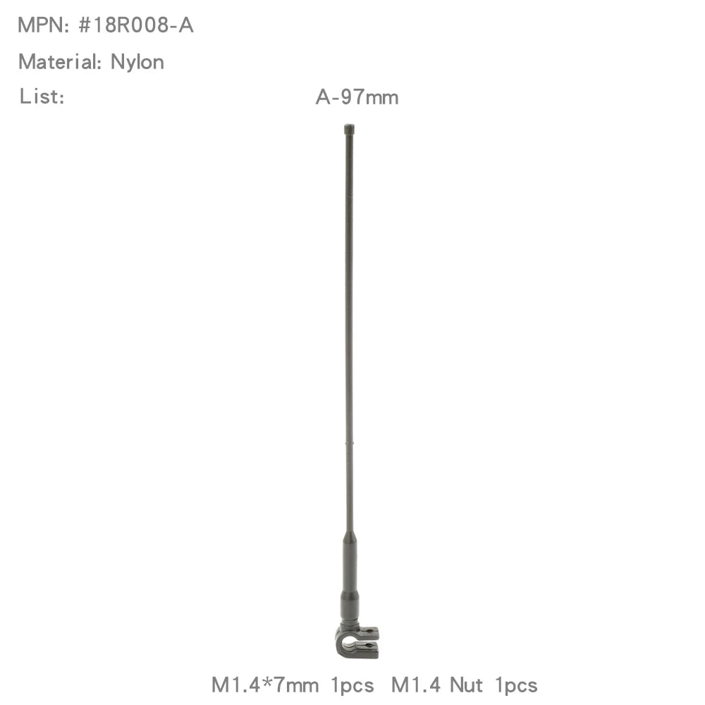 Simulation Antenna Decoration for 1/8 to 1/18 Scale RC Crawlers