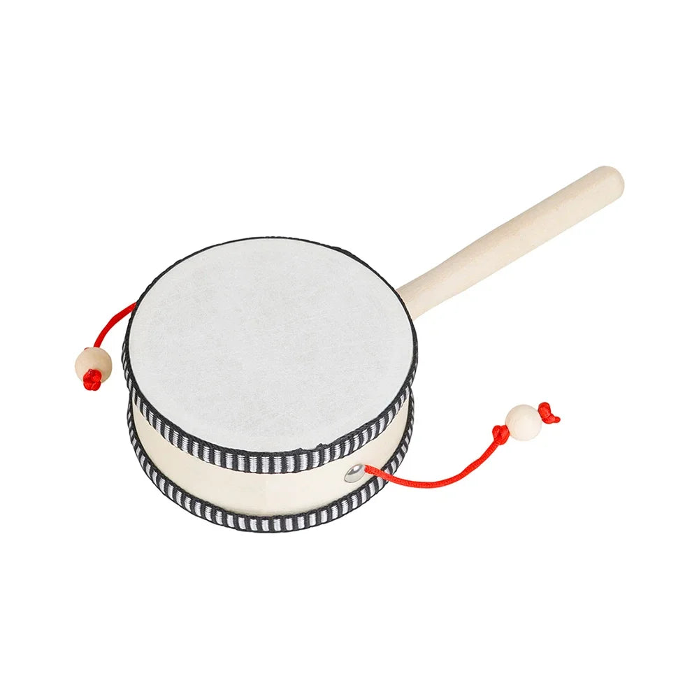 4 Inch Wooden Hand Drum – Orff Percussion Instrument for Kids Musical Toys