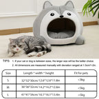 Plush Cat Bed Cave – Soft Pet Lounger for Small Dogs and Kittens