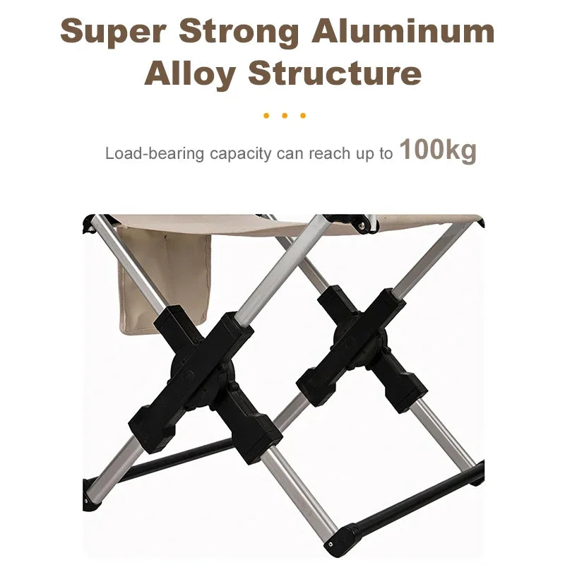 Foldable Director Chair – Aluminum Alloy for Camping Beach and Fishing