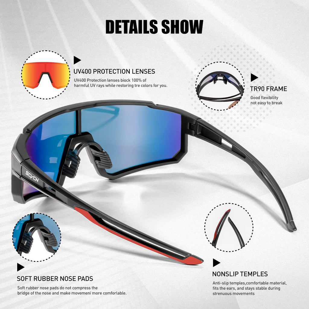 Y2K Sport Sunglasses – UV400 Cycling Eyewear for Outdoor Cycling and Golf