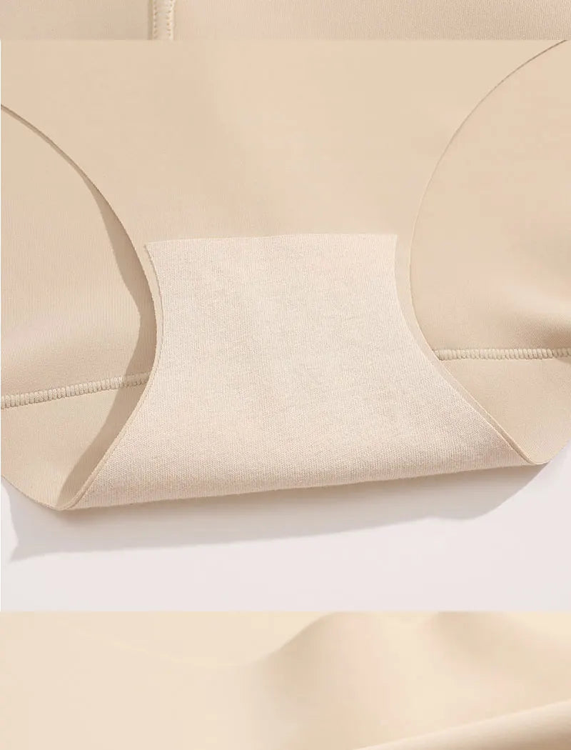 Seamless High Waist Shapewear – Ice Silk Tummy Control Panties for Women