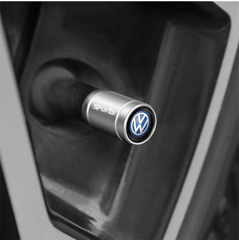 Alloy Tire Valve Caps – Dust Cover Accessories for Volkswagen Car Wheels