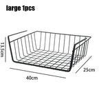 Metal Hanging Storage Basket – Multipurpose Organizer for Kitchen and Desk