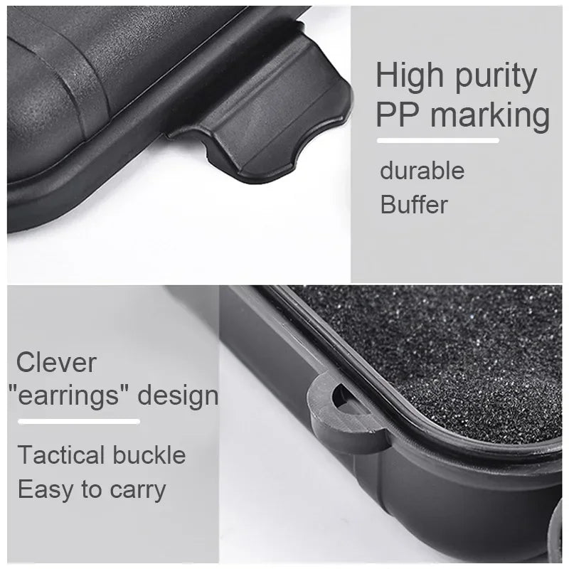 Waterproof Plastic Survival Case – Sealed Storage for Camping and Travel