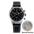Sugess 1963 Mechanical Chronograph Watch – Sapphire Pilot Style for Men