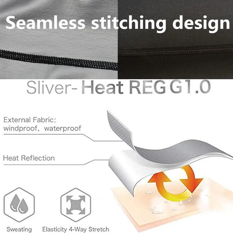 Men's Sauna Shapewear Vest – Silver Coated Compression Top for Weight Loss